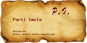 Parti Imola névjegykártya